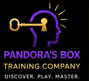 Pandora's Box key unlocking a mind logo